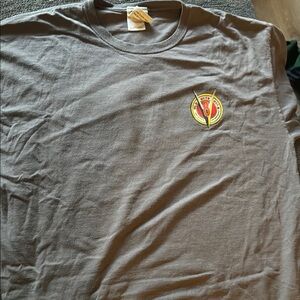 Men's Gray T-Shirt with Emblem